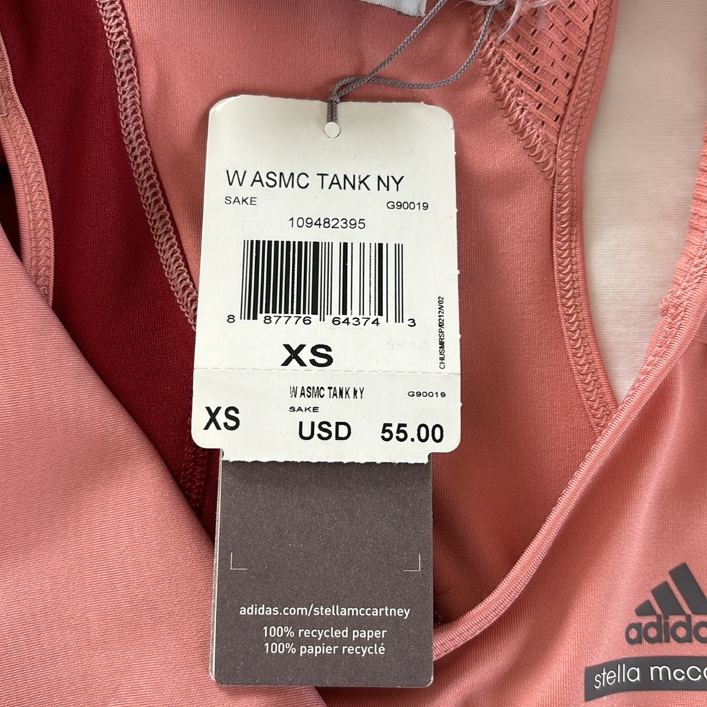 NWT Adidas by Stella McCartney Barricade Asymmetrical Tank Top XS Women’s - Picture 11 of 16